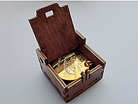 Сувенирный брелок Вирус позолоченный Златоуст  : фото 4