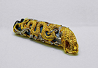 Чехол для зажигалки Змея в золоте