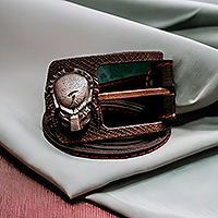 Кожаный ремень с бляшкой по фильму Чужой