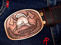 Ремень из кожи Пожарная охрана