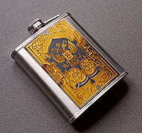 Фляжка в подарок Герб РФ