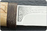 Нож Пескарь карельская береза, 95х18, текстолит : фото 8