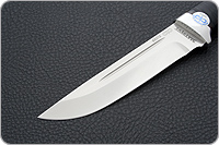 Нож Бекас наборная кожа, 95х18, алюминий : фото 3