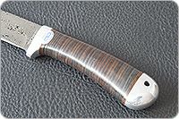 Нож Лиса наборная кожа, zd-0803, алюминий : фото 6