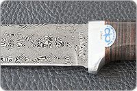 Нож Лиса наборная кожа, zd-0803, алюминий : фото 7