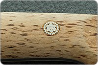 Нож Снегирь накладки стабилизированная карельская береза, zd-0803, цельнометаллический : фото 6