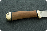 Нож Лиса кап березовый, elmax, латунь : фото 5