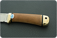 Нож Лиса кап березовый, elmax, латунь : фото 6