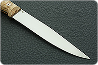 Нож Заноза ЦМ накладки стабилизированная карельская береза, cpr, цельнометаллический : фото 4