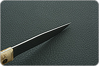 Нож Заноза ЦМ накладки стабилизированная карельская береза, cpr, цельнометаллический : фото 8