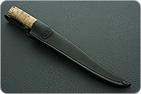 Нож Заноза ЦМ накладки стабилизированная карельская береза, cpr, цельнометаллический : фото 10