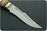 Нож Хазар кап березовый, 100х13м, латунь : фото 4