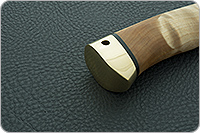 Нож Хазар кап березовый, 100х13м, латунь : фото 7