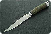 Нож Заноза болотная стабилизированная карельская береза, 95х18, алюминий : фото 2