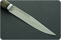 Нож Заноза болотная стабилизированная карельская береза, 95х18, алюминий : фото 4