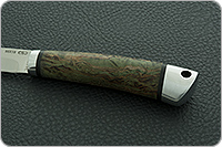 Нож Заноза болотная стабилизированная карельская береза, 95х18, алюминий : фото 6