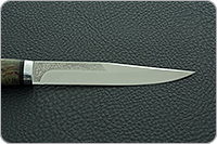 Нож Заноза болотная стабилизированная карельская береза, 95х18, алюминий : фото 8