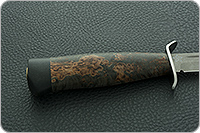 Нож Штрафбат болотная стабилизированная карельская береза, 100х13м, текстолит : фото 5