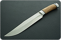 Нож Шашлычный большой карельская береза, 95х18, алюминий : фото 2