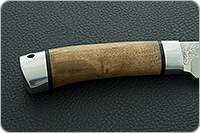 Нож Шашлычный большой карельская береза, 95х18, алюминий : фото 5