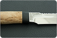 Нож Робинзон-1 карельская береза, elmax, текстолит : фото 9