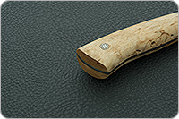 Нож Бекас ЦМ накладки карельская береза, 95х18, цельнометаллический : фото 7