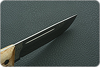 Нож Бекас ЦМ накладки карельская береза, 95х18, цельнометаллический : фото 12