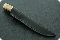 Нож Бекас ЦМ накладки карельская береза, 95х18, цельнометаллический : фото 14