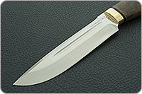 Нож Селигер стабилизированная карельская береза, 95х18, латунь : фото 3