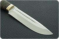 Нож Селигер стабилизированная карельская береза, 95х18, латунь : фото 4