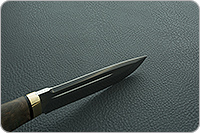 Нож Селигер стабилизированная карельская береза, 95х18, латунь : фото 9