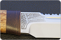 Нож Робинзон-1 карельская береза, 100х13м, текстолит : фото 4