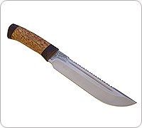 Нож Робинзон-1 карельская береза, 100х13м, текстолит : фото 8