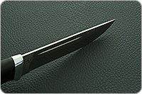 Нож Бекас (без тыльника) граб - черное дерево, aus-8, алюминий : фото 5