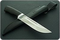 Нож Бекас (без тыльника) граб - черное дерево, aus-8, алюминий : фото 6