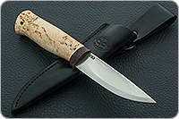 Нож Кузюк карельская береза, 95х18, текстолит : фото 5