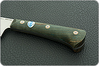 Нож Пчак-Н накладки стабилизированная карельская береза, 100х13м, цельнометаллический : фото 6