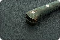 Нож Пчак-Н накладки стабилизированная карельская береза, 100х13м, цельнометаллический : фото 7