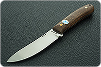 Нож Горностай ЦМ накладки орех, 100х13м, цельнометаллический : фото 2