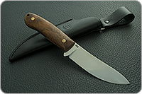 Нож Горностай ЦМ накладки орех, 100х13м, цельнометаллический : фото 9