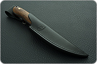Нож Горностай ЦМ накладки орех, 100х13м, цельнометаллический : фото 10