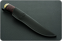 Нож Лиса стабилизированная карельская береза, 95х18, латунь : фото 11