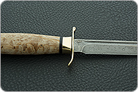 Нож Финка-2 Вача карельская береза, zdi-1016, латунь : фото 7