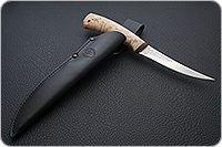 Нож Фишка (Fish-ka) карельская береза, 100х13м, текстолит : фото 5