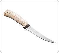 Нож Фишка (Fish-ka) карельская береза, 100х13м, текстолит : фото 7