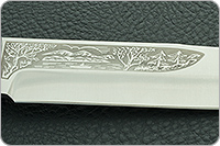 Нож Шашлычный средний орех, s390, текстолит : фото 8