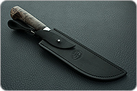 Нож Пчак стабилизированная карельская береза, 95х18, алюминий : фото 11