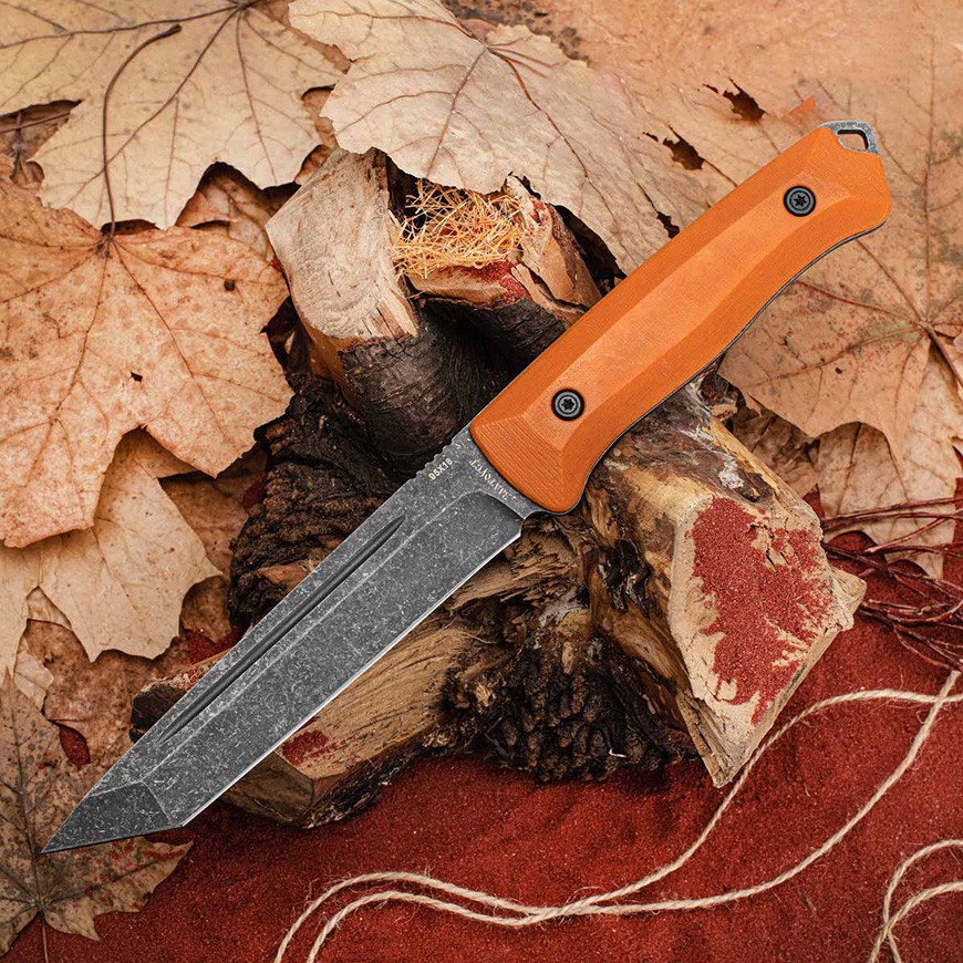 Ронин накладки микарта, 95х18, цельнометаллический : фото 2