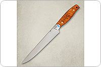 Кухонный нож Разделочный накладки карельская береза, 95х18, алюминий : фото 2