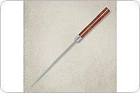 Кухонный нож Разделочный накладки карельская береза, 95х18, алюминий : фото 3